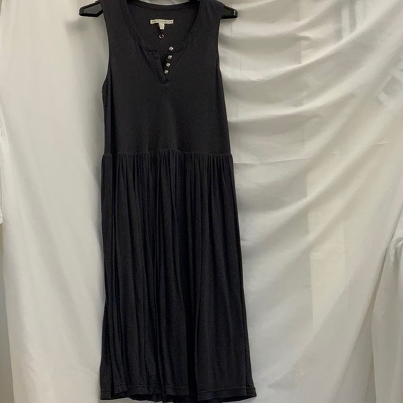 Gray 100% Silk Dress with Optional Silk Belted Overlay by Twenty8Twelve - Size 8 - Picture 7 of 15